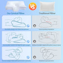 1pc Memory Foam Cervical Pillow for Neck Pain Support