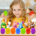 Easter Eggs Mini Plush Animal Toys for Kids