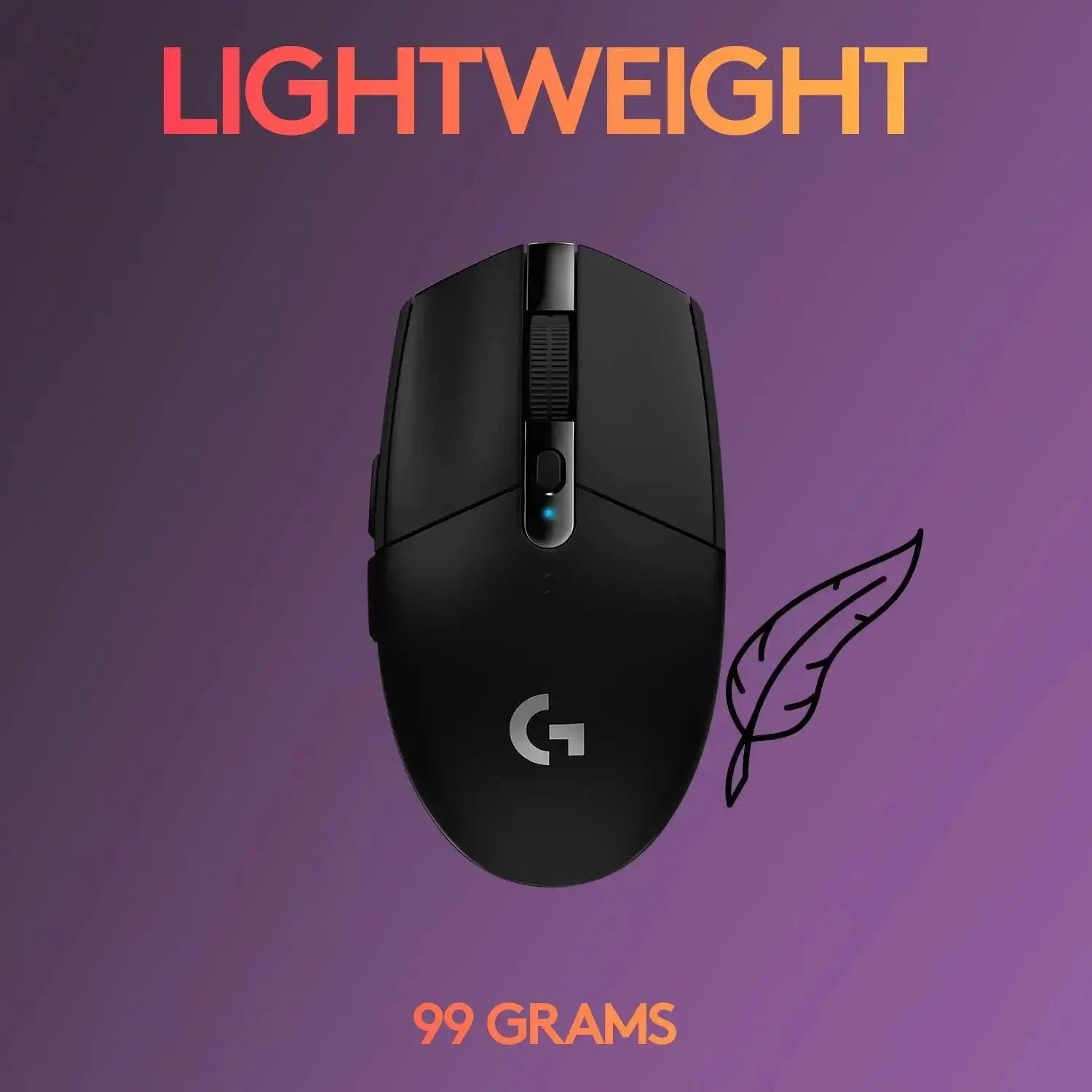 Logitech G304 Wireless Gaming Mouse 12000 DPI USB Type A