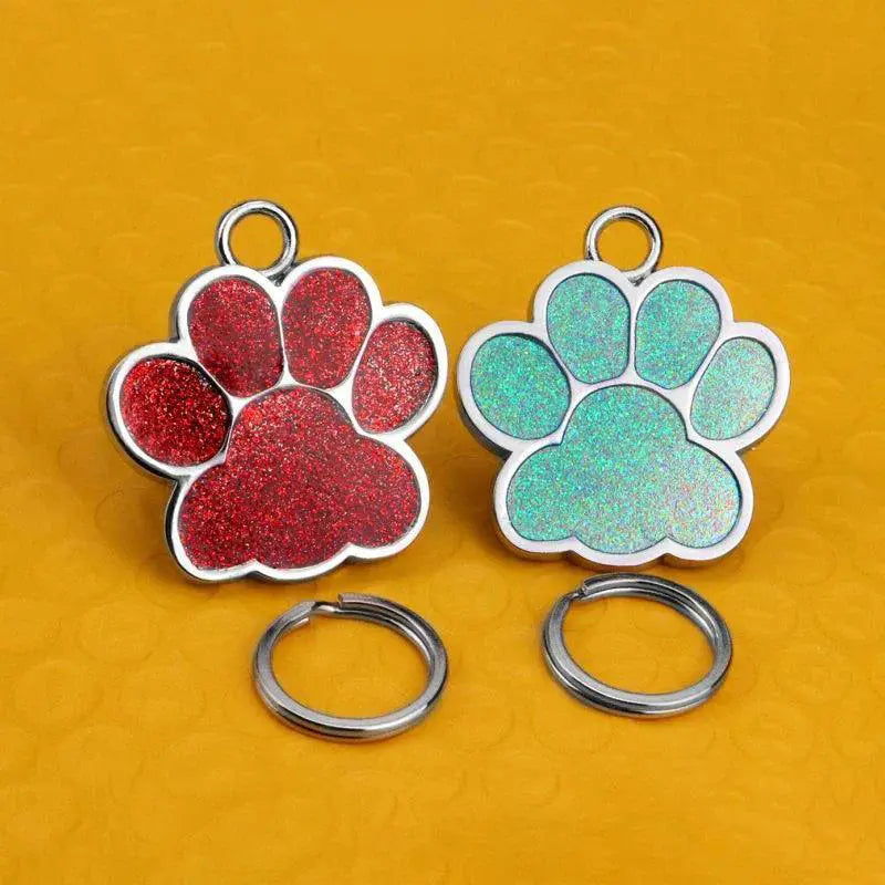 Engraved Pet ID Tag Personalized Nameplate Keyring Safety