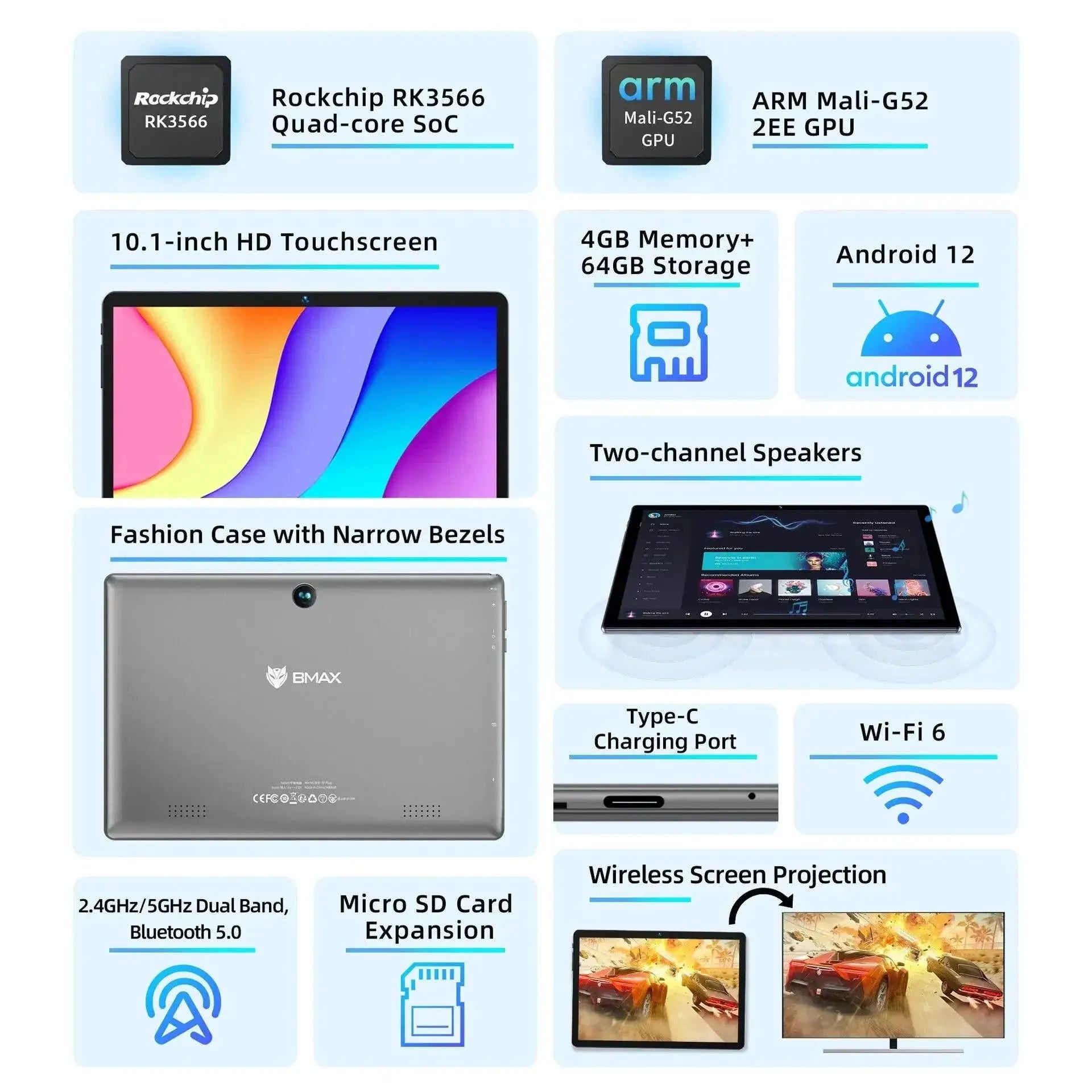 Kids Gaming Tablet Best With Stunning Visuals From BMAX