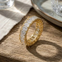 Moissanite Zircon Stacking Ring