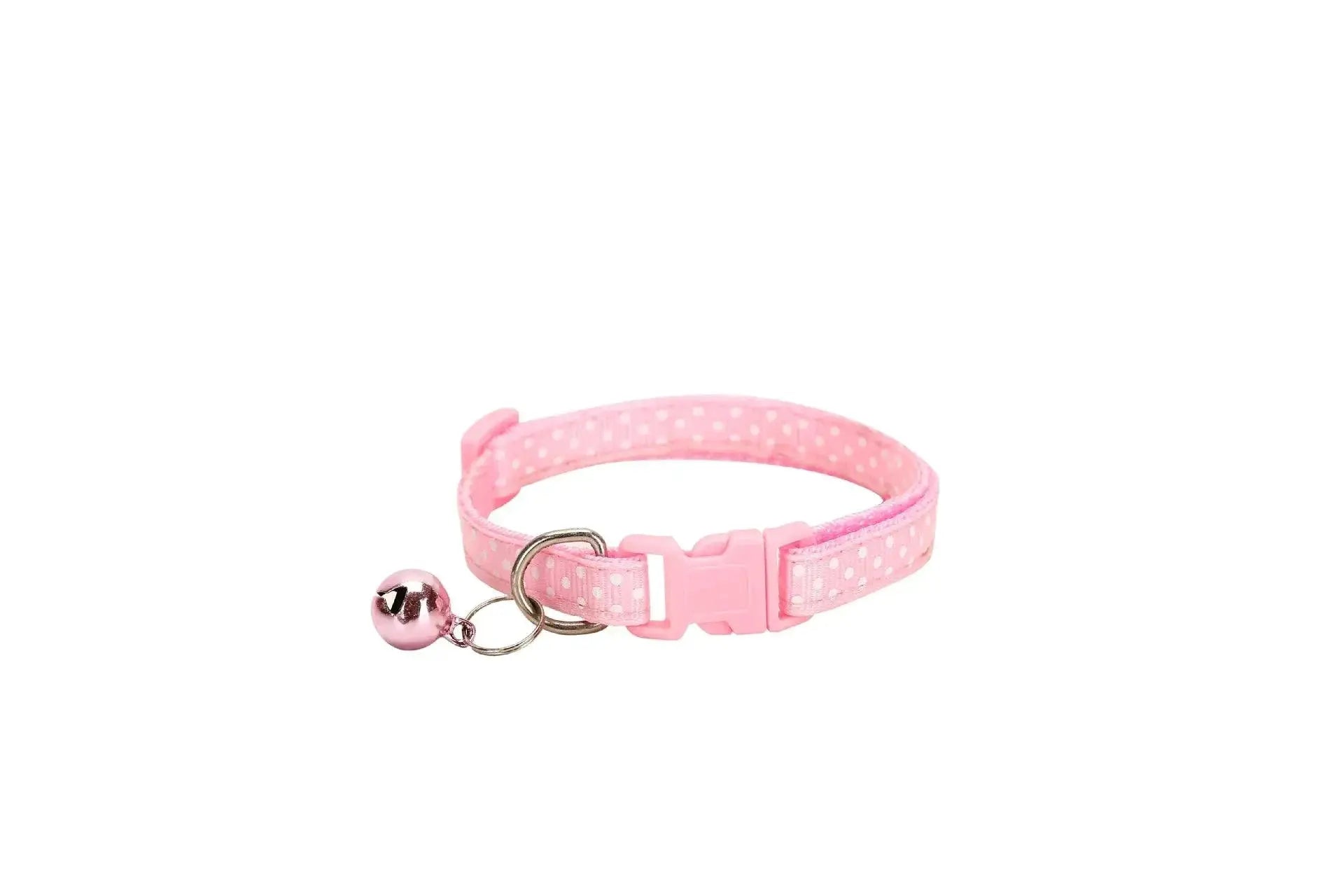 Reflective Pet Collar With Bell Dot Design For Style