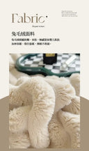 Soft Rabbit Plush Sofa Blanket for Home