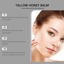 Beef Tallow Facial Moisturizer With Honey Balm Organic Grass Fed Whipped Cream