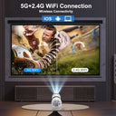 Mini Projector HY310W 5G WIFI BT5.1 Android 4K Beamer