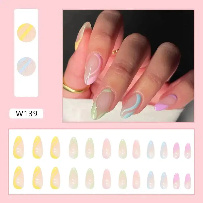 Reusable Floral Nail Tips for DIY Nails — product view 12