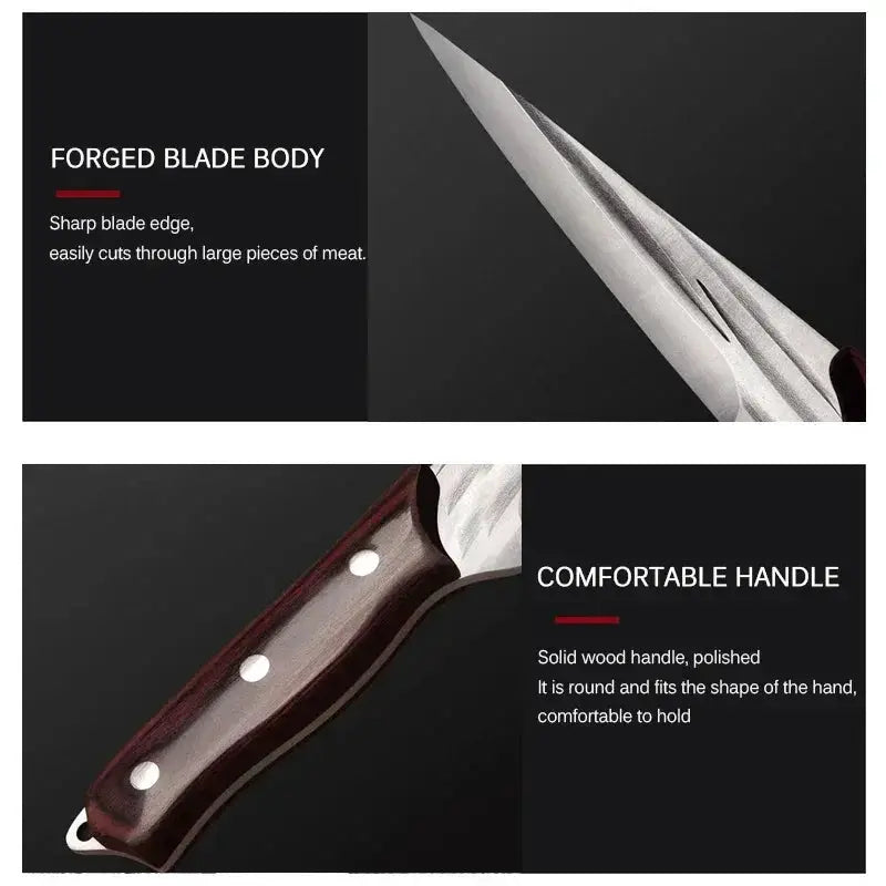 Professional High Carbon Clad Steel Chef Cleaver Knife