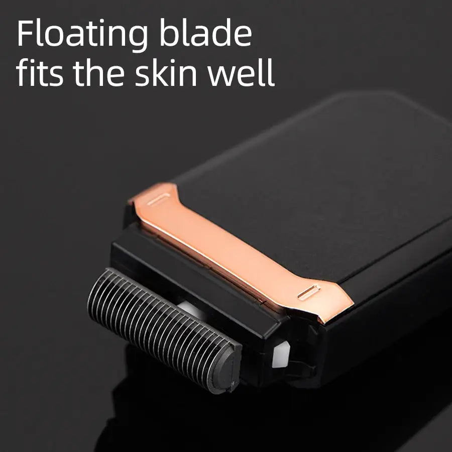 Stainless steel electric shaver, USB rechargeable reciprocating shaver, portable men's shaving device