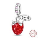 Red Series Charm Beads Sterling