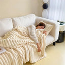 Soft Rabbit Plush Sofa Blanket for Home