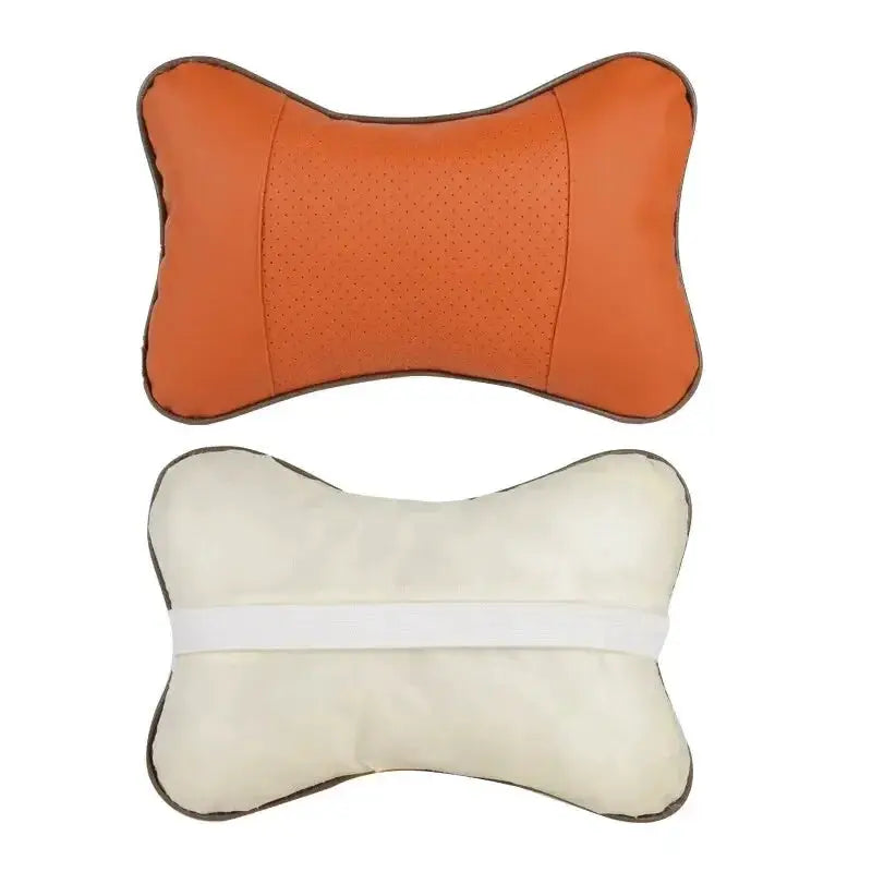 Car Neck Pillow PU Leather Headrest Both Sides 1 Pack - OurLum.com