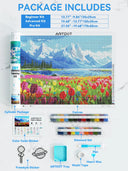 ARTDOT 5D Flower Diamond Painting Kits for Home Decor Gifts