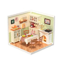 Robotime DIY Miniature Dollhouse Kit With Led