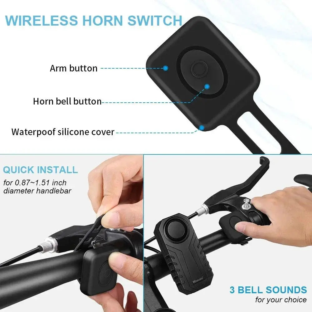 Awapow Bike Alarm With Motion Detection Security System