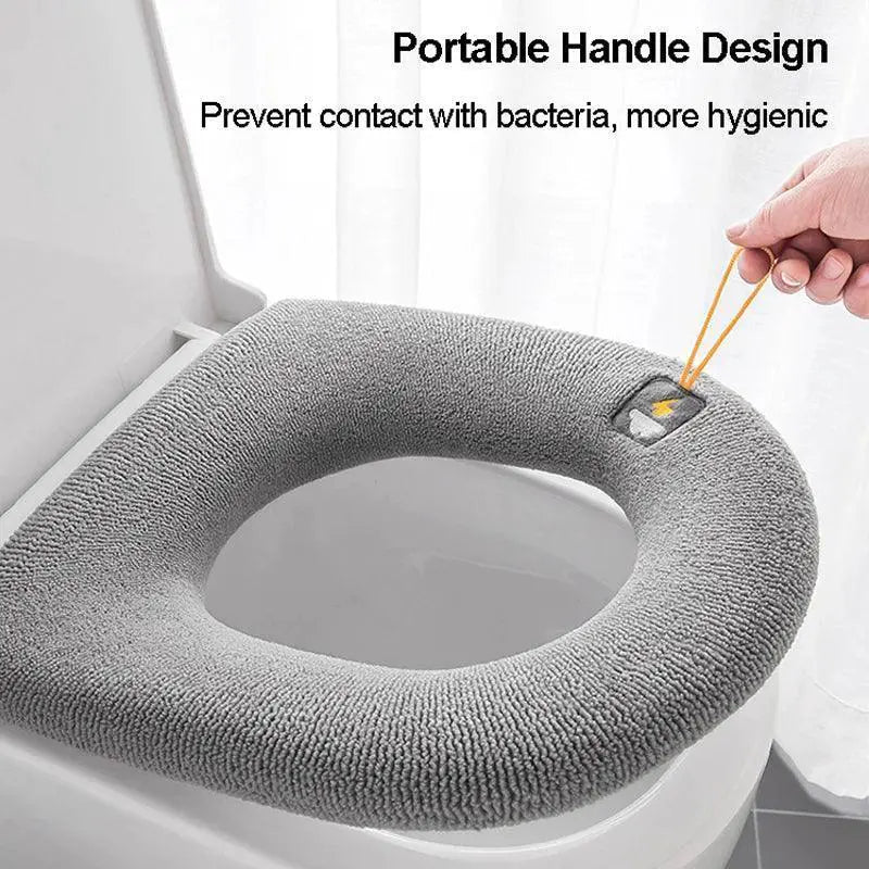 Warm And Cozy Pumpkin Toilet Seat Cover Hygienic Upgrade