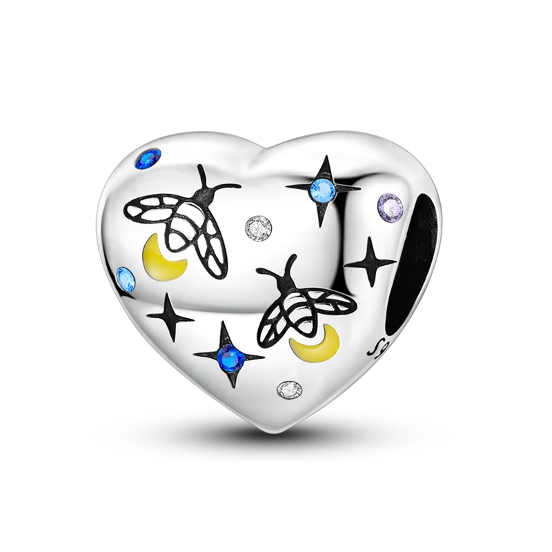 Sterling Silver Golden Clover Charm