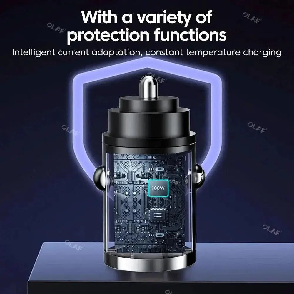 Olaf Mini Fast Charging Car Charger USB C Adapter Pro
