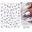 Succulent Blossom Nail Art Decals Blooming 3D Beauty Kit