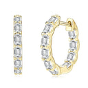 Luxurious Moissanite Hoop Earrings