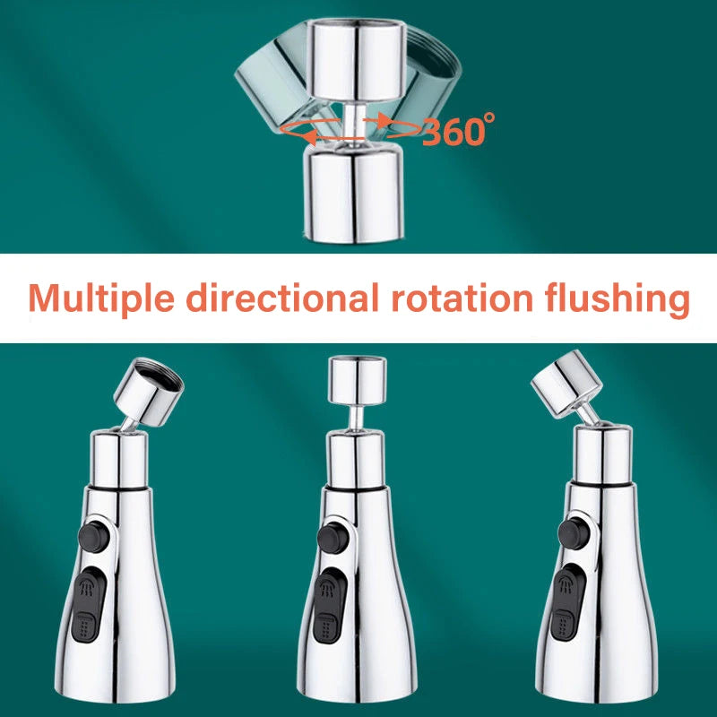 Rotating Kitchen Faucet Tap Extender