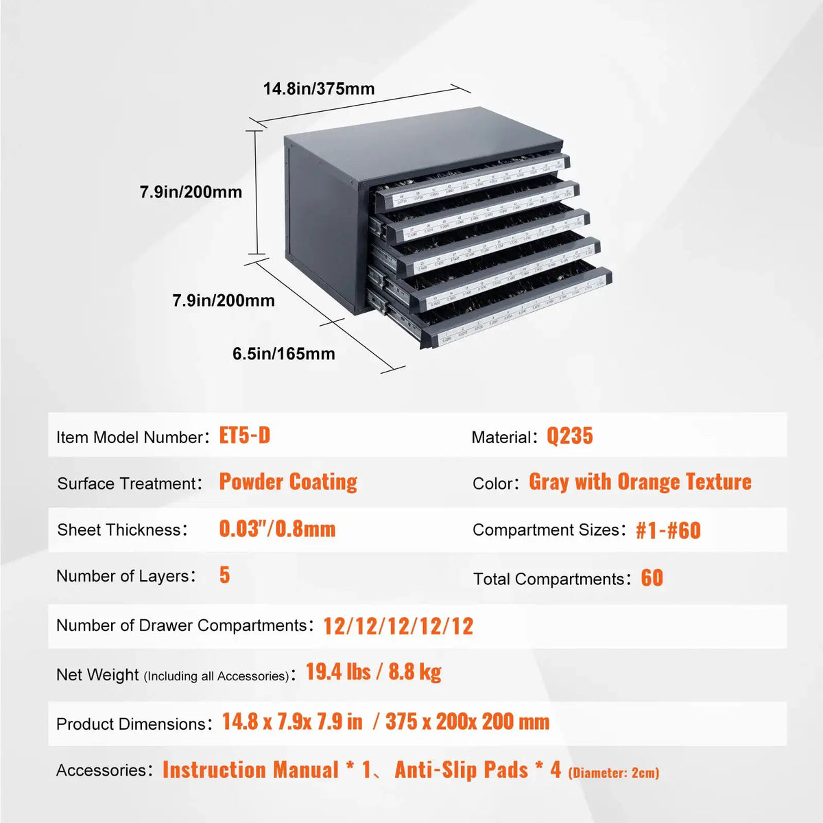 Steel Drill Bit Dispenser Cabinet — product view 13