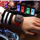 Men's Luxury Chronograph Quartz Watch With Silicone Band