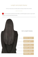 Seamless Hair Extension Real Hair Long Straight Hair Band 8D