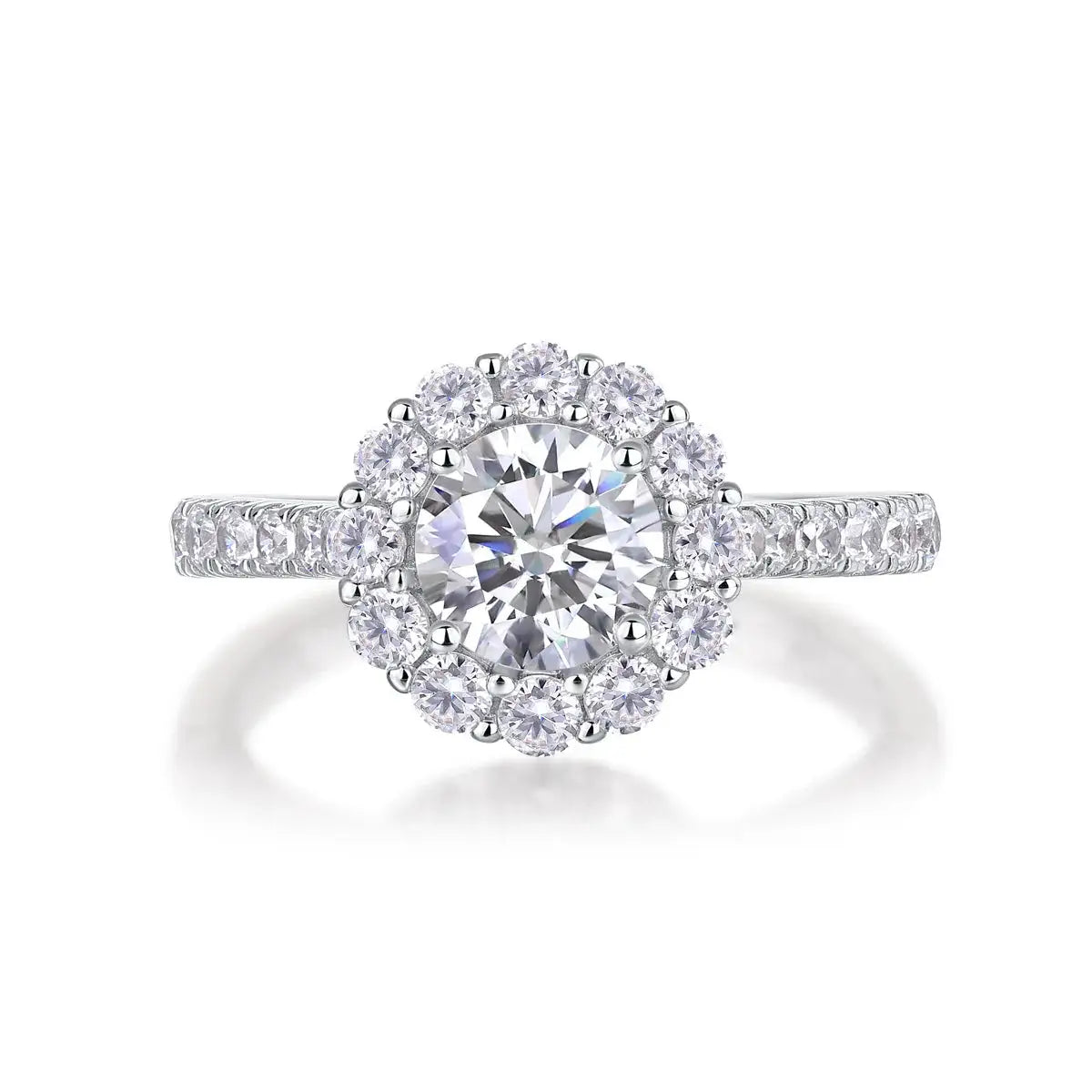 Sparkling Flower Moissanite Ring — product image 6