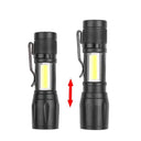 Mini Cob Flashlight - Rechargeable Pocket Torch