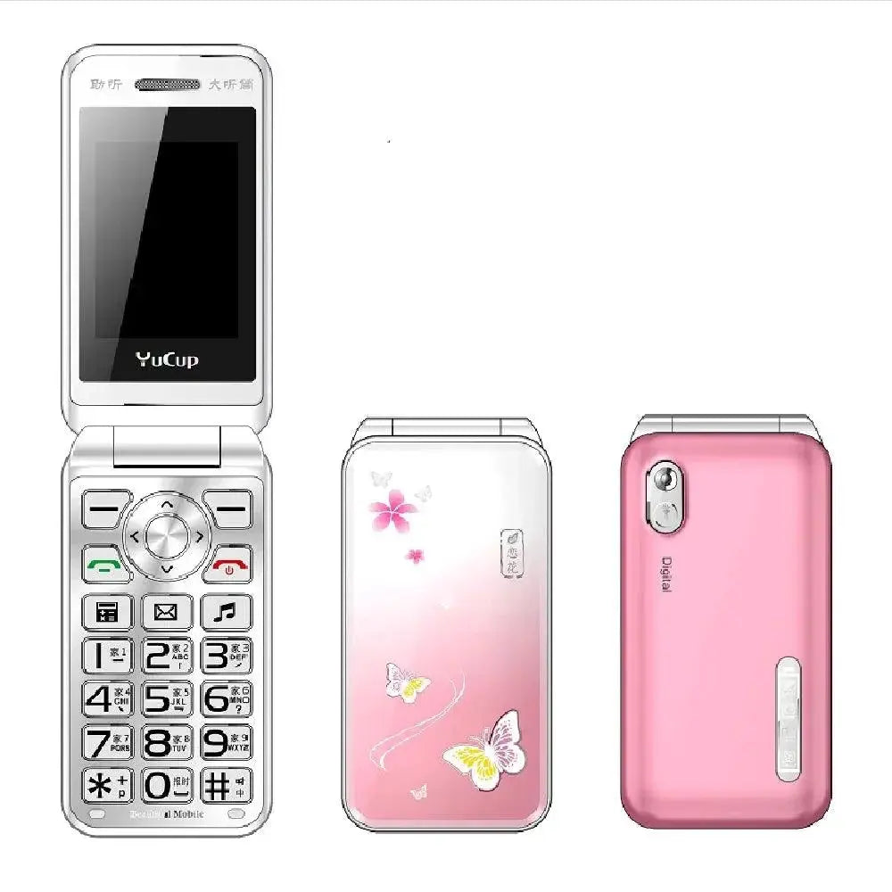 Mafam Women Flip Phone With Handwriting Touch Display