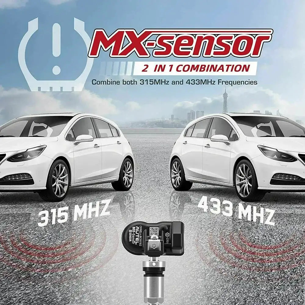 Autel TPMS 2in1 315MHz 433MHz TPMS Sensor Tire Repair Tools Scanner Tire Pressure Monitoring Programmable Sensors
