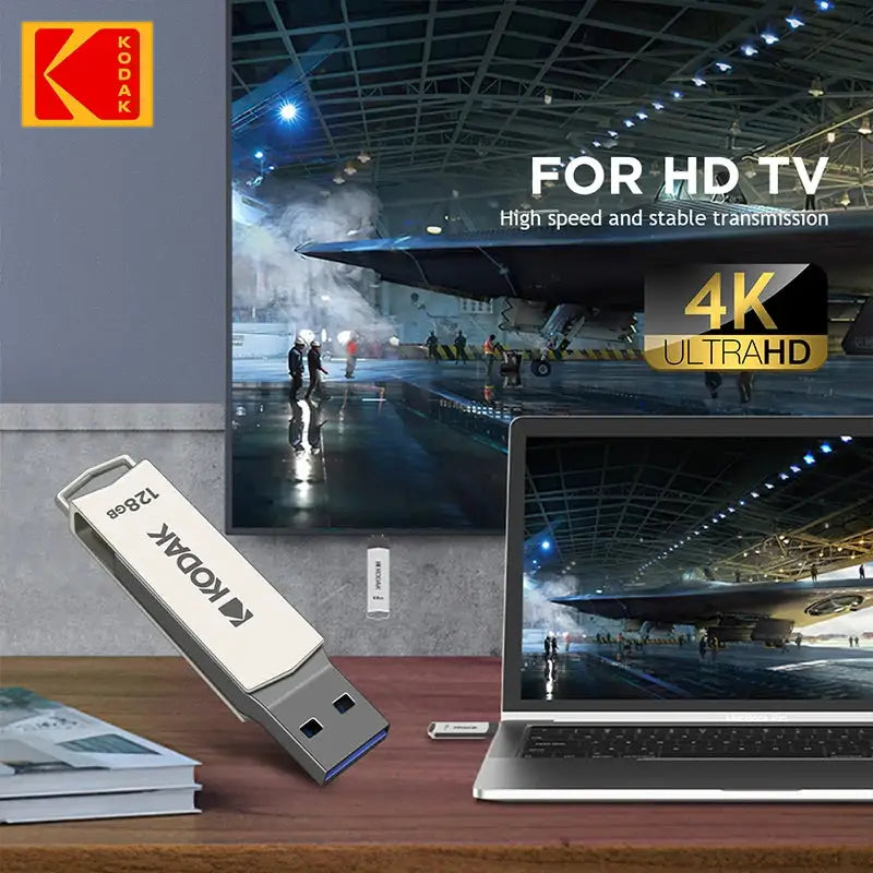 Kodak K273 128GB USB3.2 Type C OTG Dual Flash Drive 128GB USB3.2 Pendrive Metal U-disk for Smart Phone PC desktop Laptop macbook