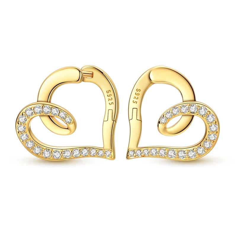 Sterling Silver Women's Earrings Golden