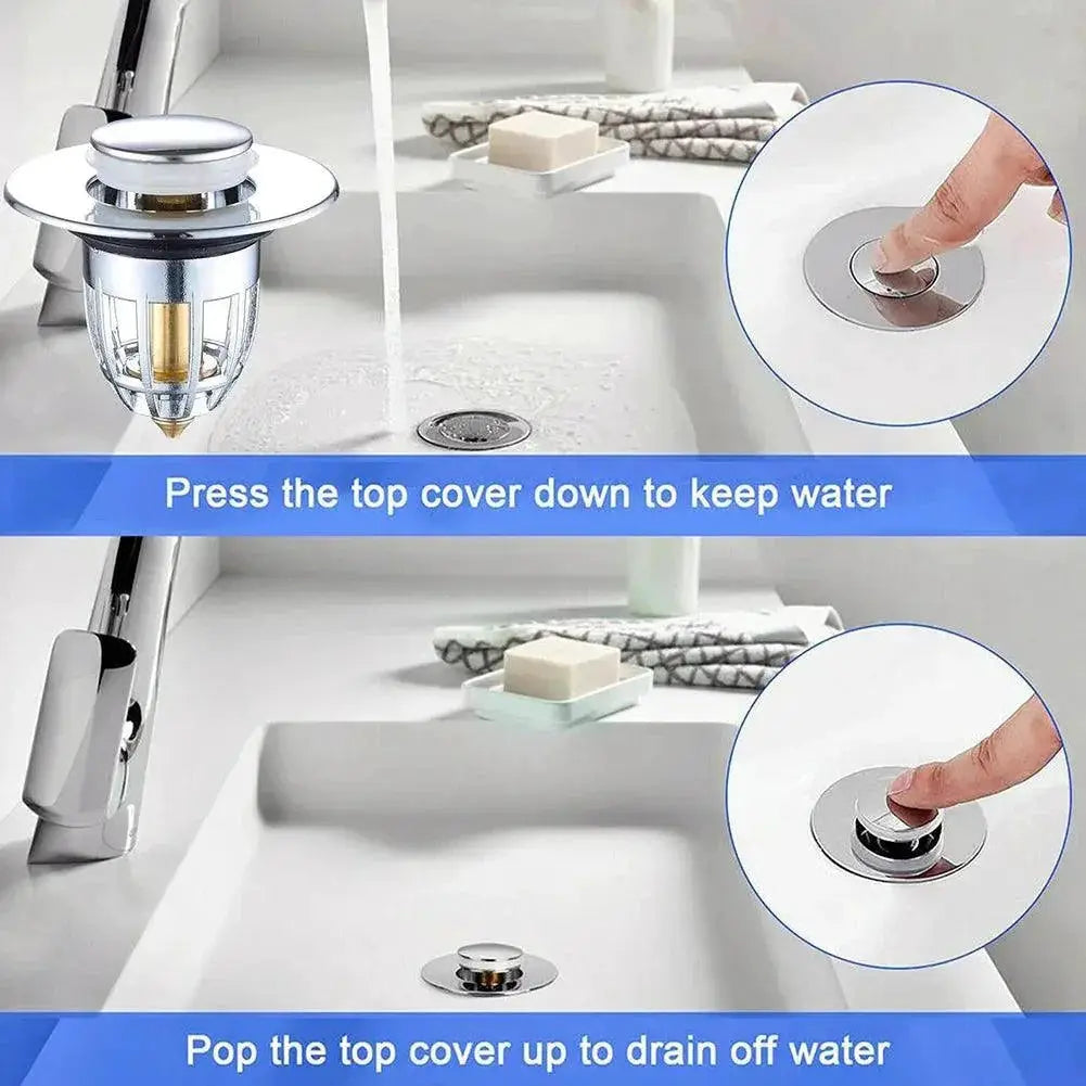 Press Bounce Hair Catcher Drain Filter For Fast Installation