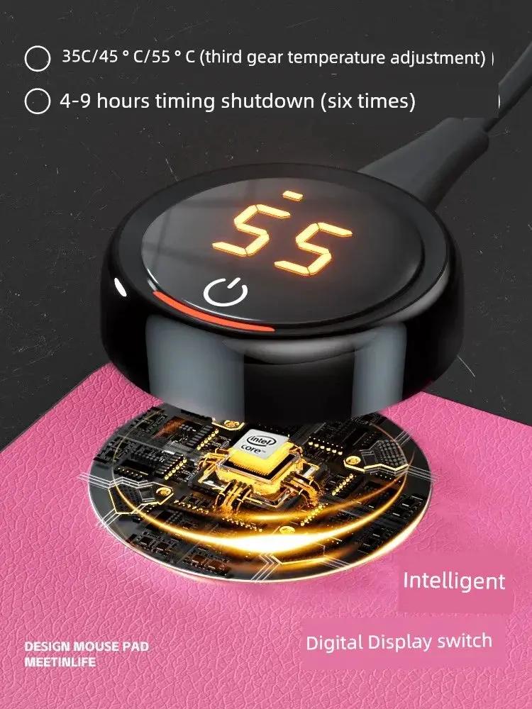 Heated Table Mat Mouse Pad Oversized Hand Warmer for Winter