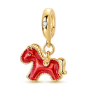 Golden Charm Bead Sterling Silver