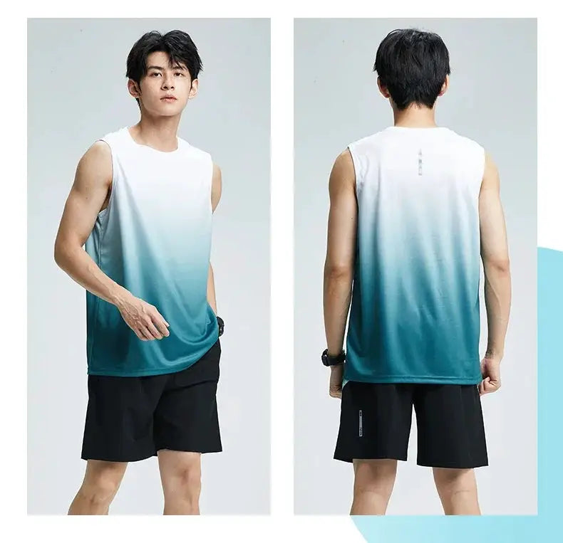 Mens Ice Silk Quick-Dry Vest for Gym — product view 15