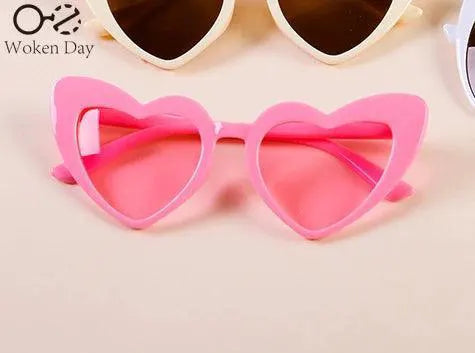 Kids Cartoon Heart Sunflower UV400 Round Sunglasses