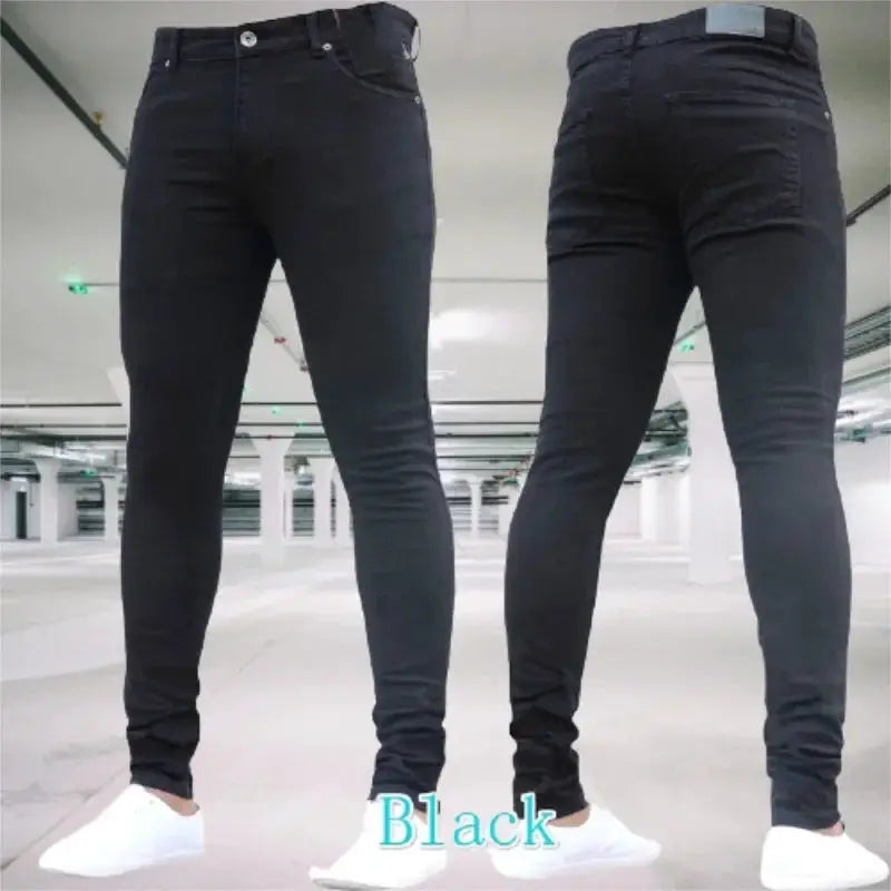 Men's Stretch Slim Fit Jeans Casual Denim Pants For Men
