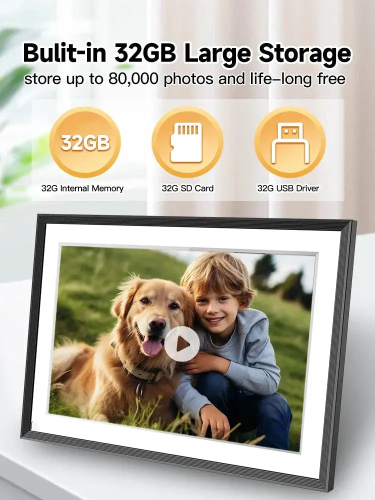 Frameo 10.1 WiFi Digital Photo Frame - Easy Cloud Photo Sharing Across Distances