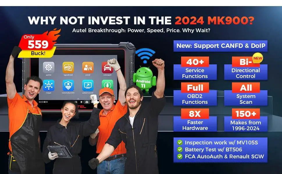 Autel MaxiCOM MK900 OBD2 Scanner For Vehicle Diagnostics