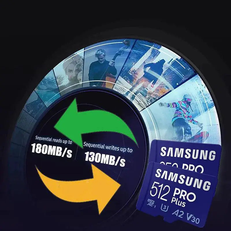 Samsung 512GB UHS I U3 Memory Card High Speed Video Storage