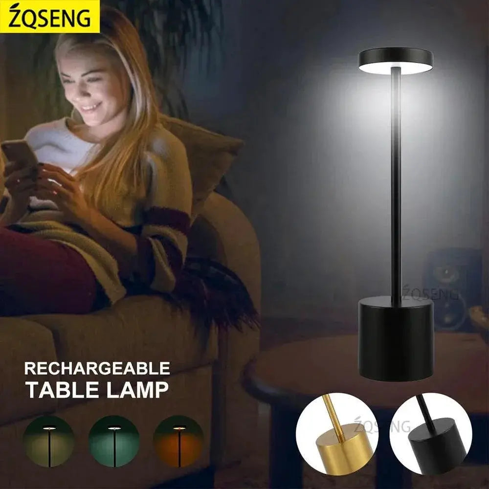 Modern LED Table Lamp Rechargeable Reading Light Desk