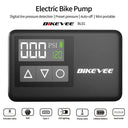 BIKEVEE 1pc Rechargeable Portable Electric Mini Bike Air Pump Tire Inflator with Digital Gauge Fast Inflation Auto Shut-Off Presta & Schrader Valve Electric Cycling Equipment  for Car Motorcycle Bicycle Tyre Balls Inflatable