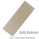 Matte Hebrew Keyboard Stickers Multilingual Typing Upgrade Kit