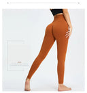 Nude Yoga Pants for Women High Waist Seamless Hip Lifting Fitness Design