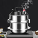 Portable Mini Pressure Cooker - 304 Stainless Steel Pot