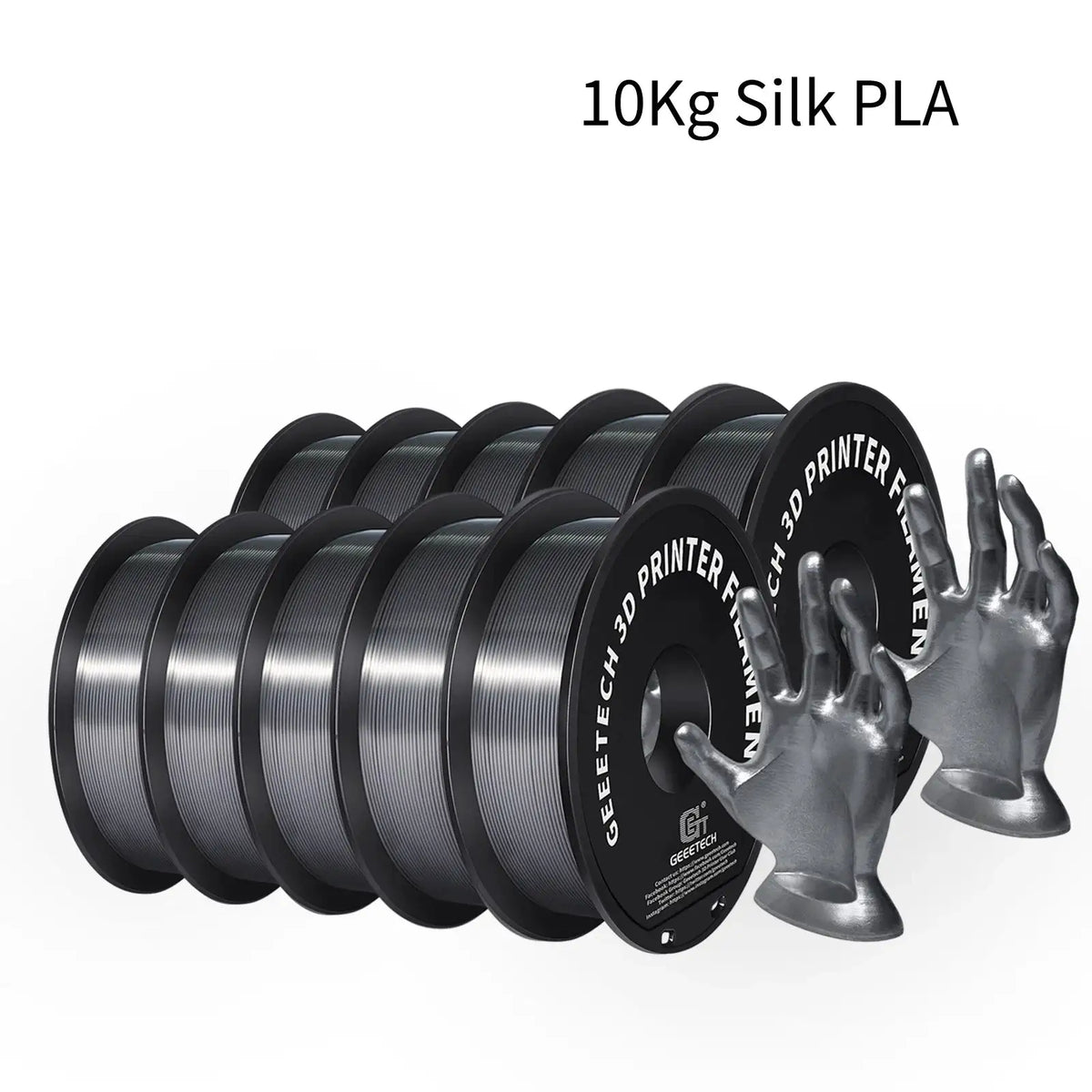 Silk PLA Filament Bulk Bundle for Decorative Prints — product view 7