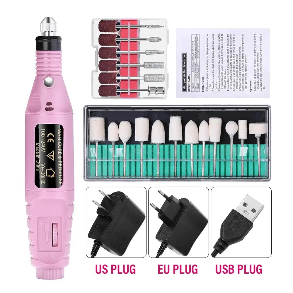 LULAA Portable Electric Nail Drill Machine for Manicure